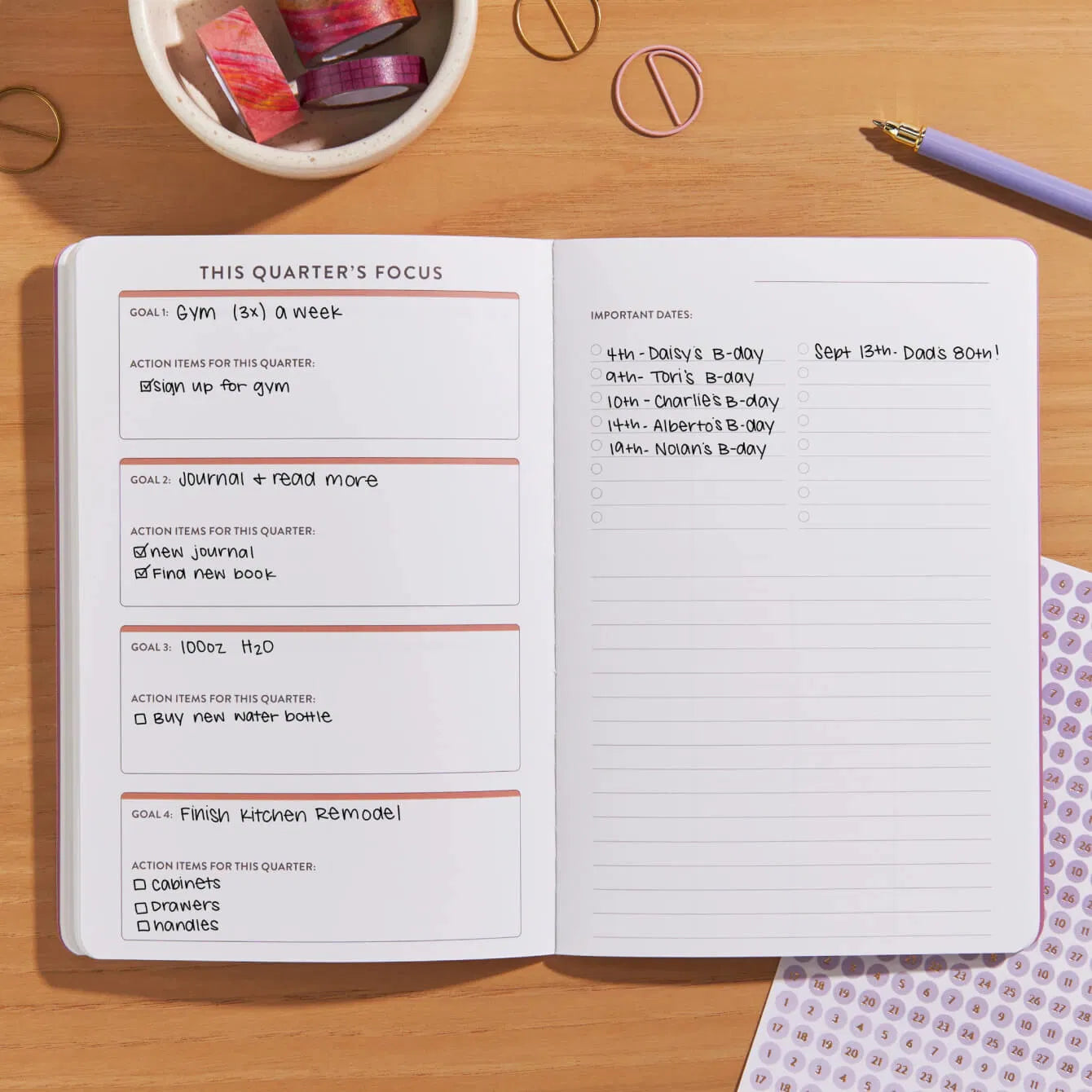 Year in Preview PetitePlanner