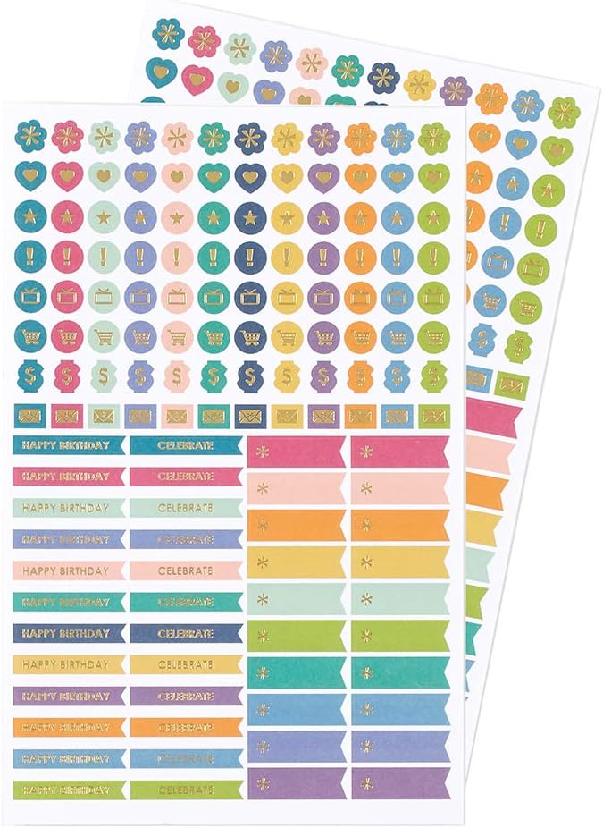 Undated Monthly Petite Planner, Mid Century Circles