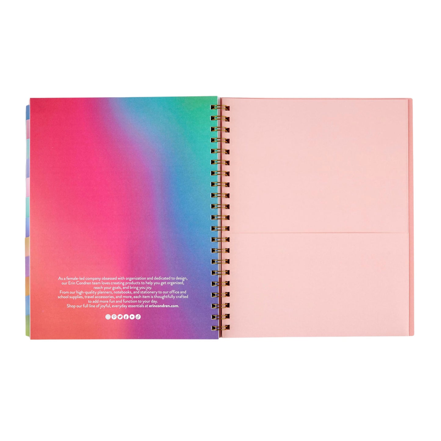 Large Undated Planner - Neutral Colorblends cover, Inspired by Erin Condren