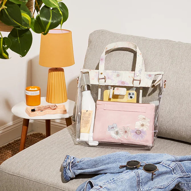 Clear Tote - Wildflowers