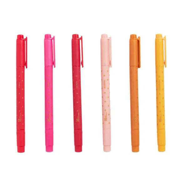 Classic Dual-Tip Markers 6-pack - Sunset