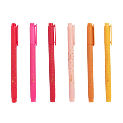 Classic Dual-Tip Markers 6-pack - Sunset