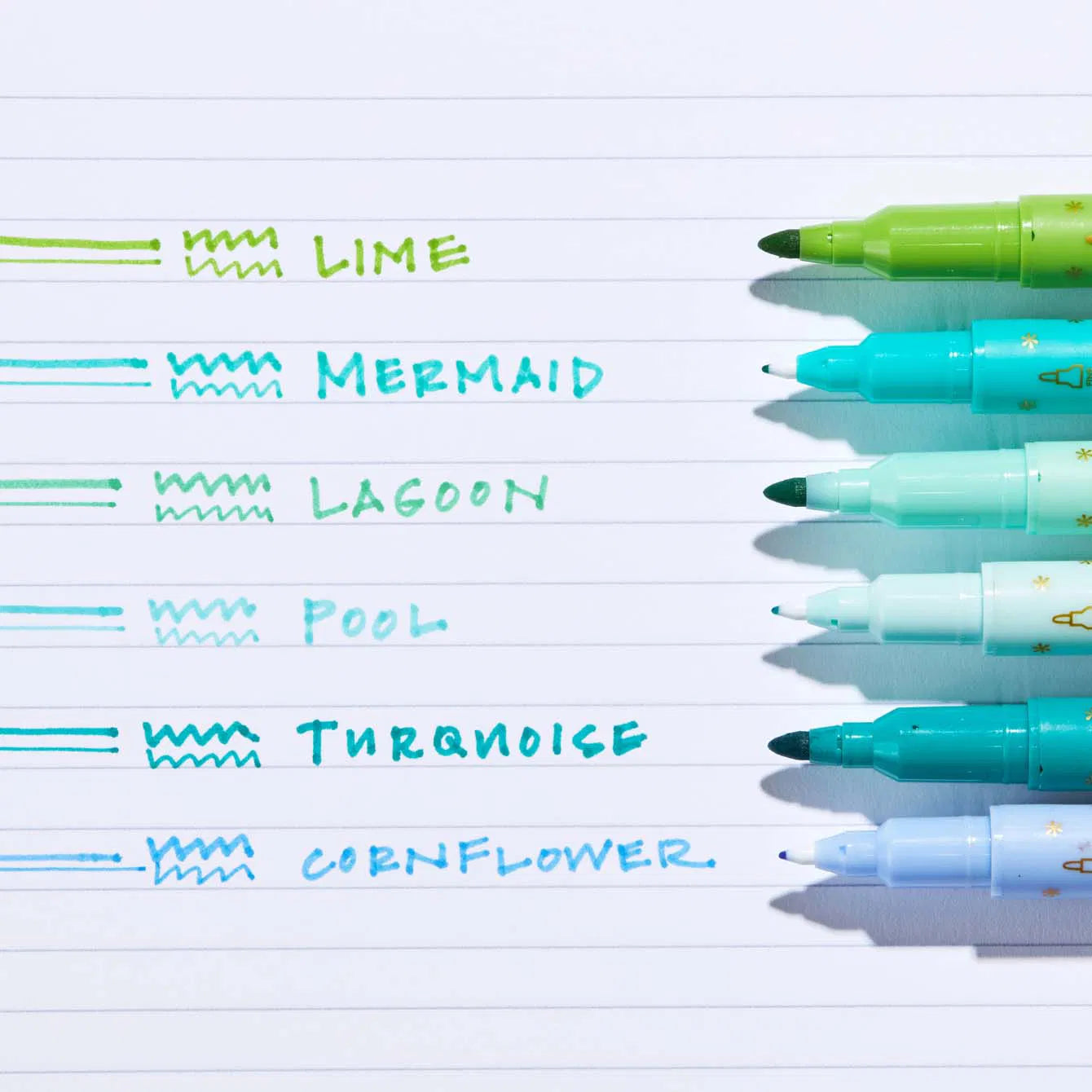 Classic Dual-Tip Markers 6-pack - Meadow