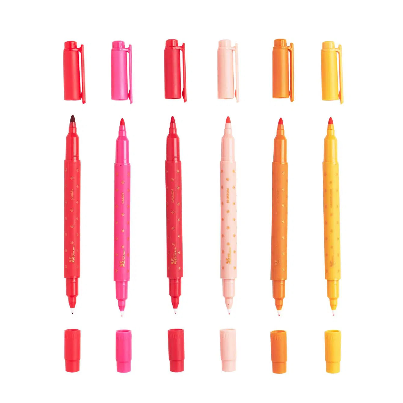 Classic Dual-Tip Markers 6-pack - Sunset