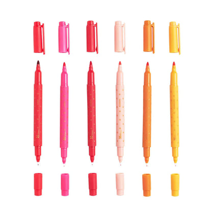 Classic Dual-Tip Markers 6-pack - Sunset