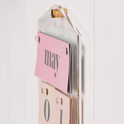 Acrylic Perpetual Wall Calendar