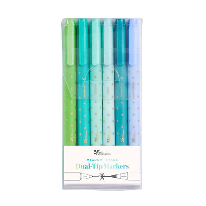 Classic Dual-Tip Markers 6-pack - Meadow