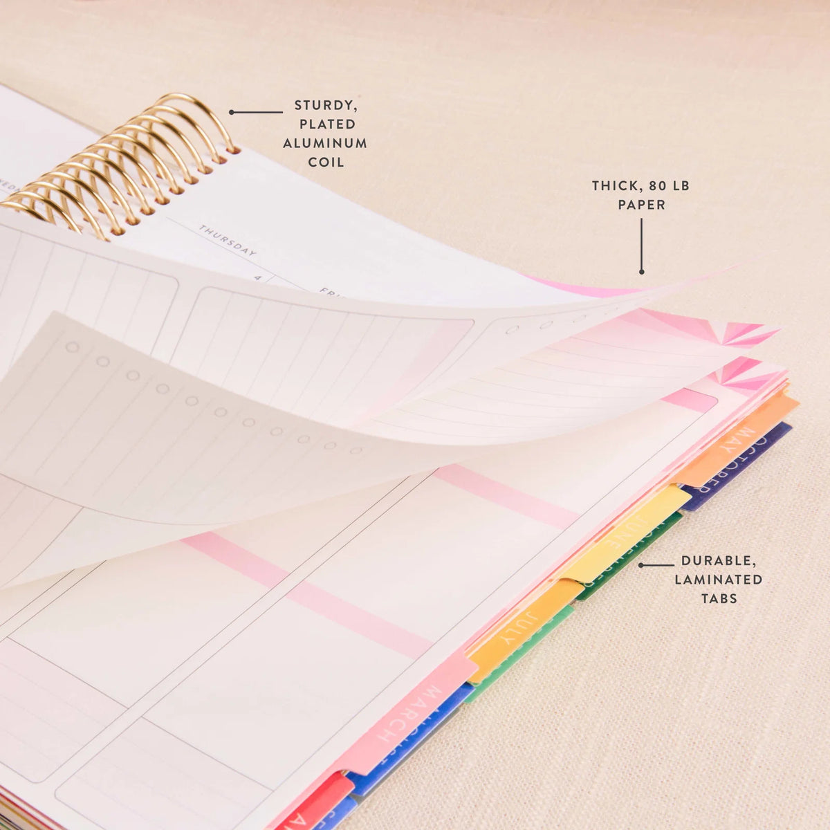 7x9 Metallic Confetti 20th Anniversary Legacy Special Edition LifePlanner (January 2027 - December 2027) - Legacy Special Edition interior, vertical layout, gold coil