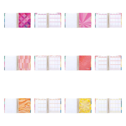 7x9 Metallic Confetti 20th Anniversary Legacy Special Edition LifePlanner (January 2027 - December 2027) - Legacy Special Edition interior, vertical layout, gold coil