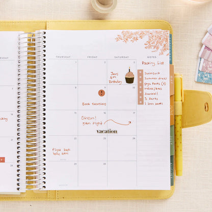 7x9 Clear Planner Folio - Butter