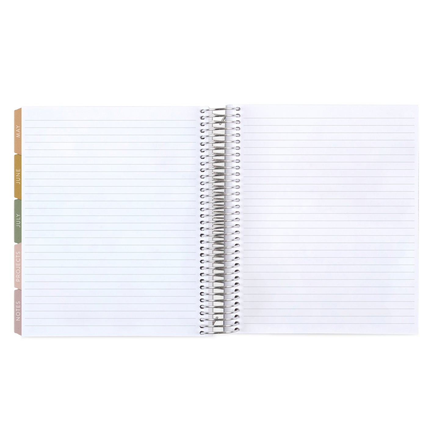 7x9 Floral Motif Eucalyptus Academic Planner (August 2026 - July 2027), Toile interior, non-metallic, platinum coil