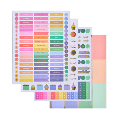 Vertical Stripe LifePlanner (July 2026 - June 2027) - Legacy interior, vertical layout, non-metallic, platinum coil