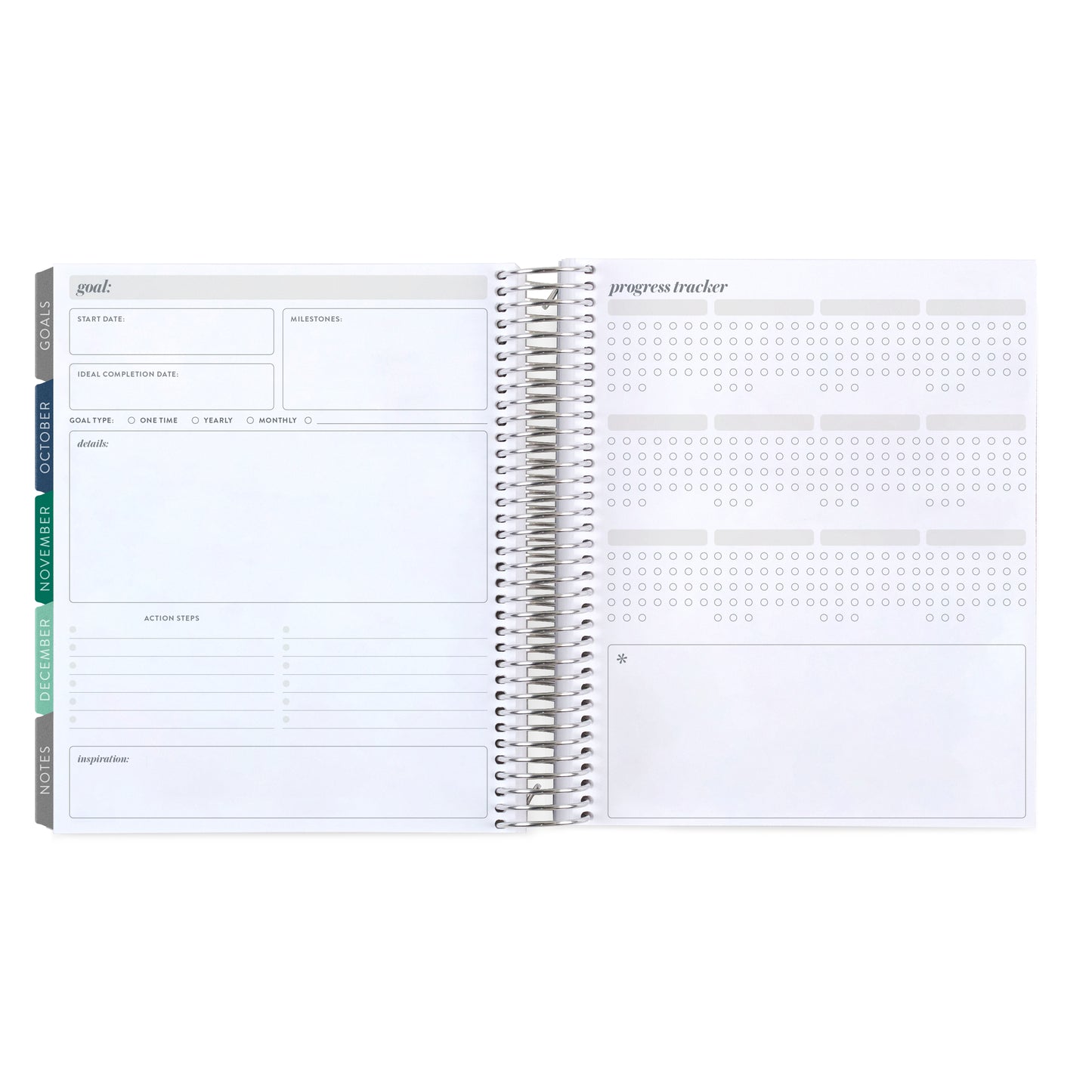 Vertical Stripe LifePlanner (July 2026 - June 2027) - Legacy interior, vertical layout, non-metallic, platinum coil