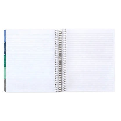 Vertical Stripe LifePlanner (July 2026 - June 2027) - Legacy interior, vertical layout, non-metallic, platinum coil