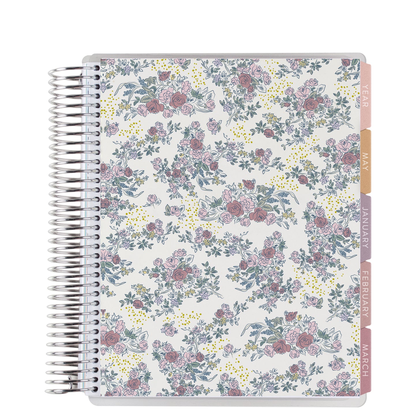 Toile LifePlanner (July 2026 - June 2027) - Toile interior, vertical layout, non-metallic, platinum coil