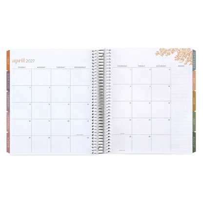 Toile LifePlanner (July 2026 - June 2027) - Toile interior, vertical layout, non-metallic, platinum coil