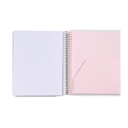 Toile LifePlanner (July 2026 - June 2027) - Toile interior, vertical layout, non-metallic, platinum coil