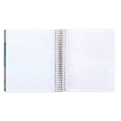 Toile LifePlanner (July 2026 - June 2027) - Toile interior, vertical layout, non-metallic, platinum coil