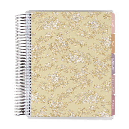 Toile Wallpaper Sand LifePlanner (July 2026 - June 2027) - Toile interior, vertical layout, non-metallic, platinum coil