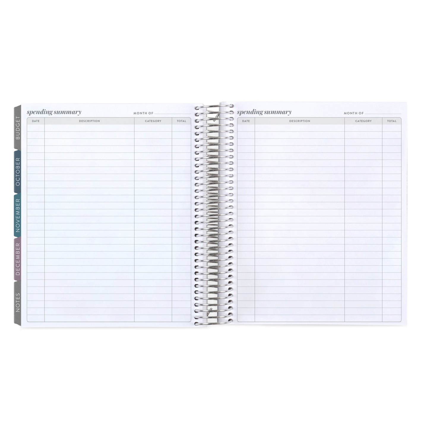 Toile Wallpaper Sand LifePlanner (July 2026 - June 2027) - Toile interior, vertical layout, non-metallic, platinum coil