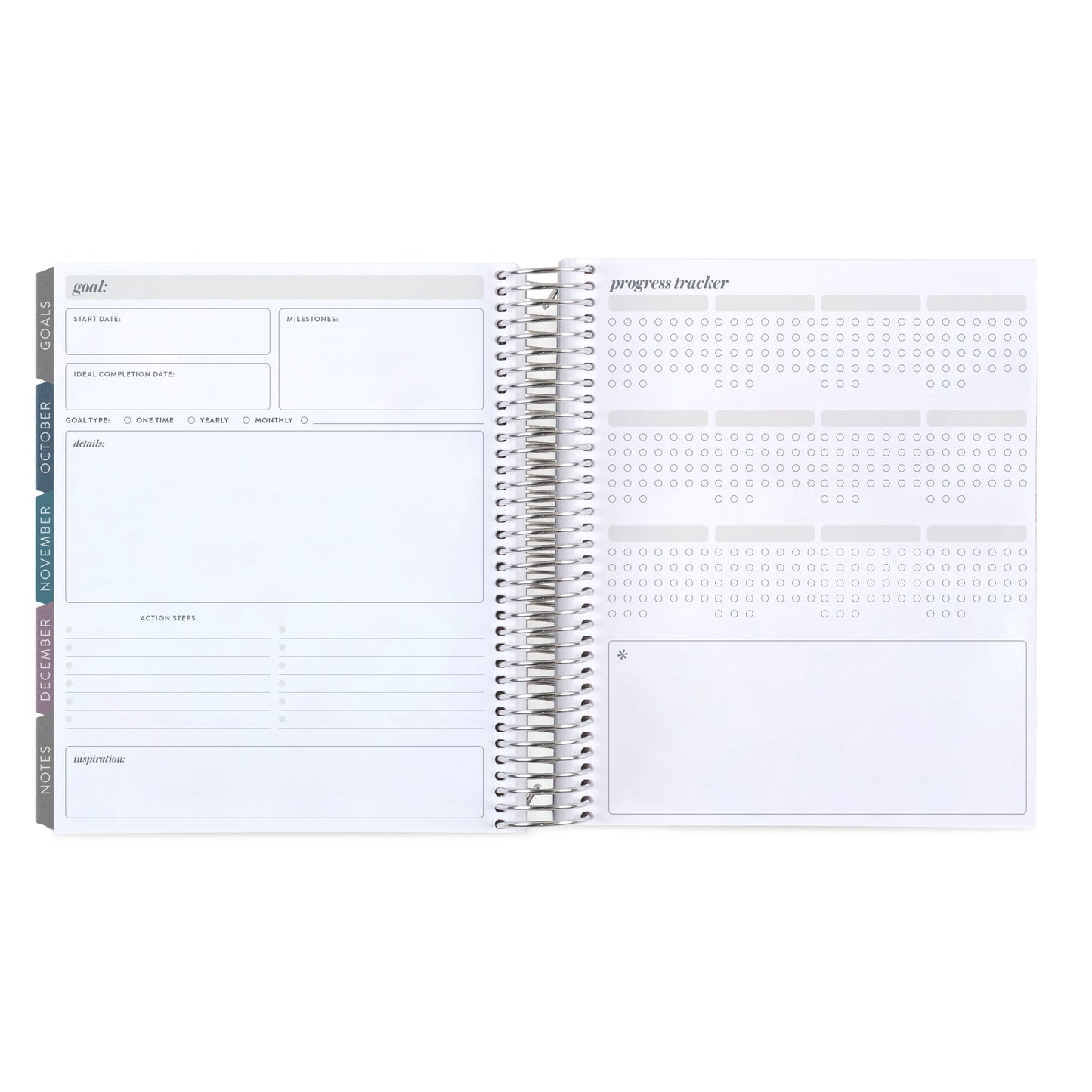 Toile Wallpaper Sand LifePlanner (July 2026 - June 2027) - Toile interior, vertical layout, non-metallic, platinum coil