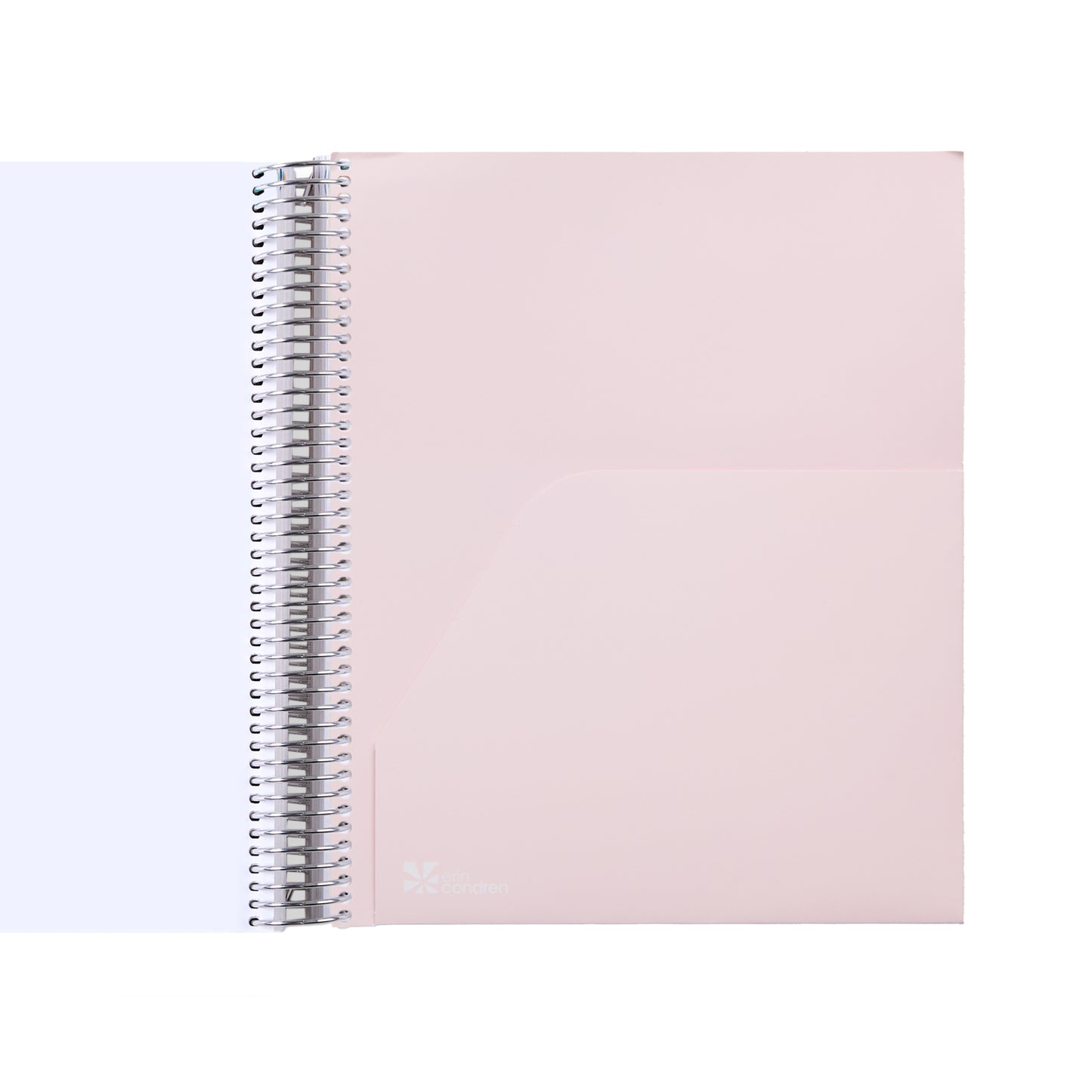 8.5x11 Color Block Composition (signature colorful) Teacher Lesson Planner (August 2026 - July 2027) - Toile interior, teacher lesson planner horizontal layout, non-metallic, platinum coil