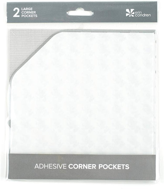 Clear Sticky Corner Pocket - Large