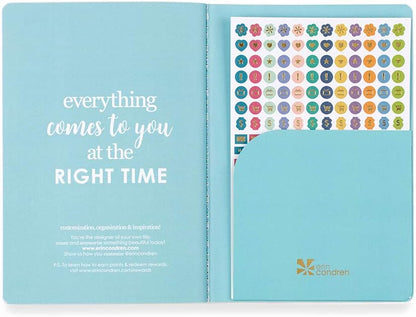 Undated Monthly Petite Planner, Mid Century Circles