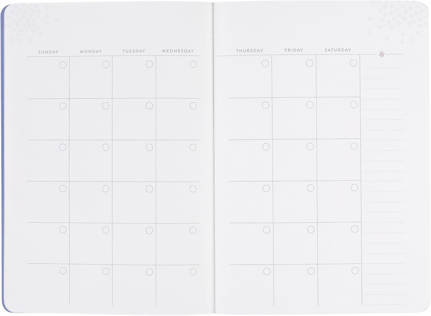 Undated Monthly Petite Planner - Canvas/Asterisk
