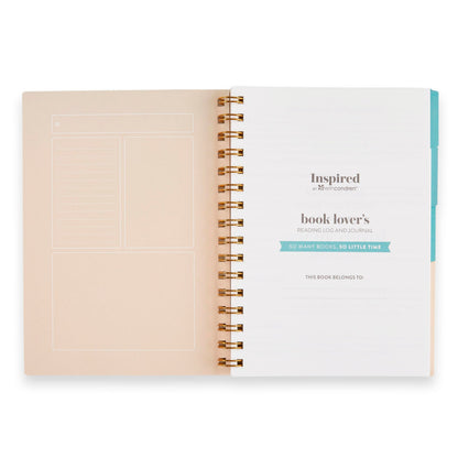 A5 Reading Log - Books of Wisdom cover, Inspired by Erin Condren
