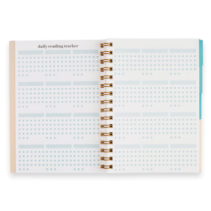 A5 Reading Log - Books of Wisdom cover, Inspired by Erin Condren