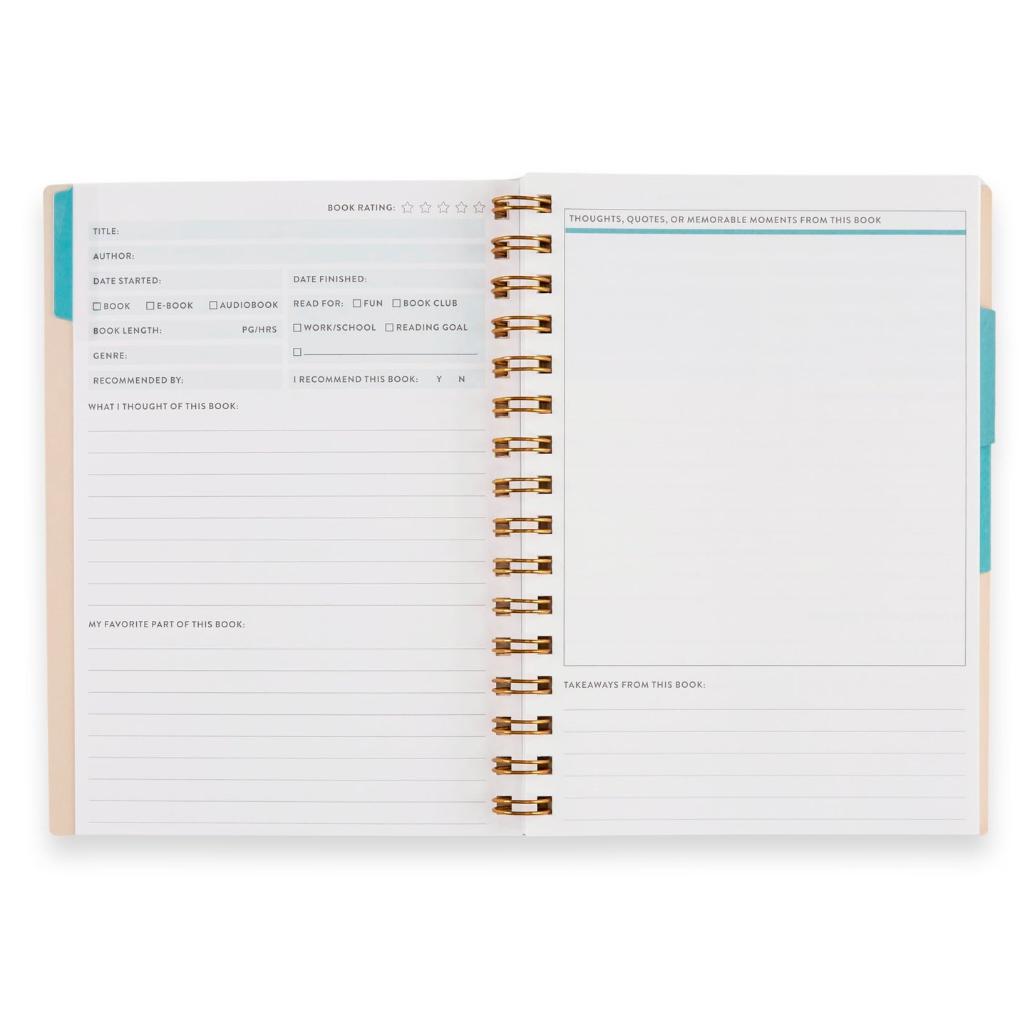 A5 Reading Log - Books of Wisdom cover, Inspired by Erin Condren