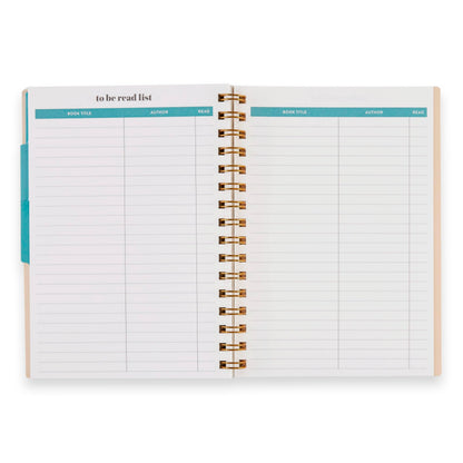 A5 Reading Log - Books of Wisdom cover, Inspired by Erin Condren