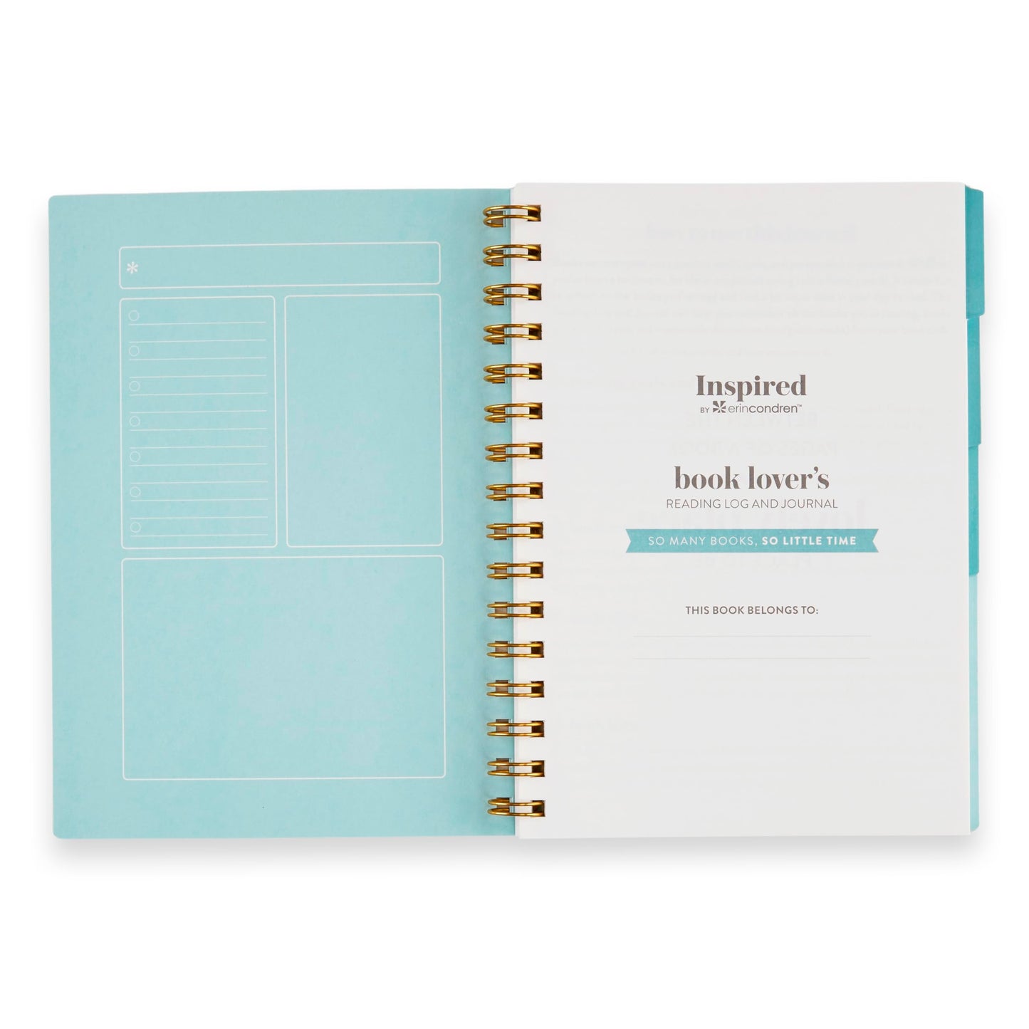 A5 Reading Log - In a Daze cover, Inspired by Erin Condren