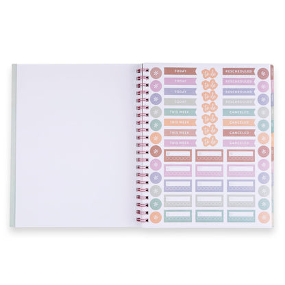 Large Monthly Planner - Pastel Colorblends cover, Inspired by Erin Condren