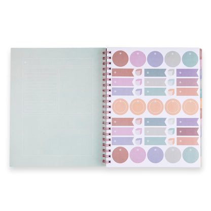 Large Monthly Planner - Pastel Colorblends cover, Inspired by Erin Condren