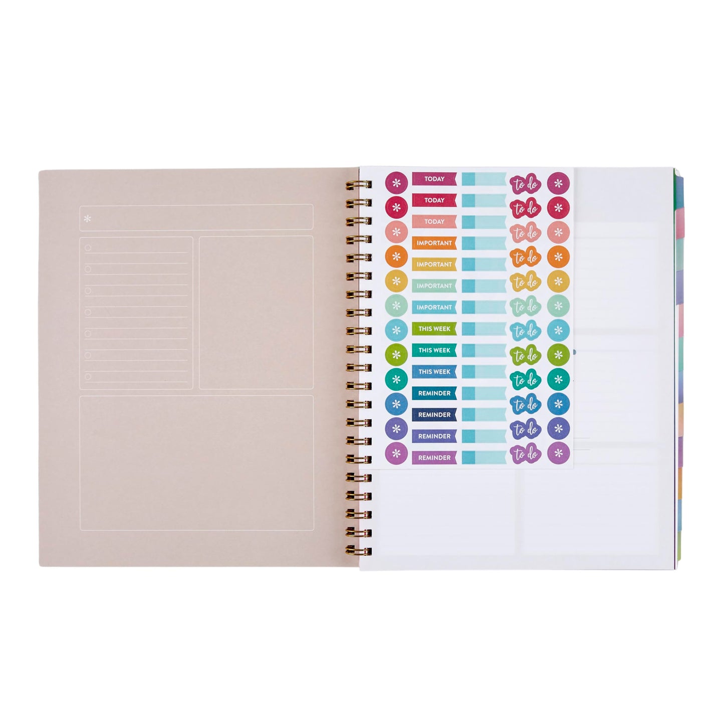 Large Undated Planner - Daisies cover, Inspired by Erin Condren