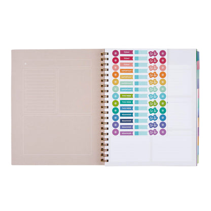 Large Undated Planner - Daisies cover, Inspired by Erin Condren