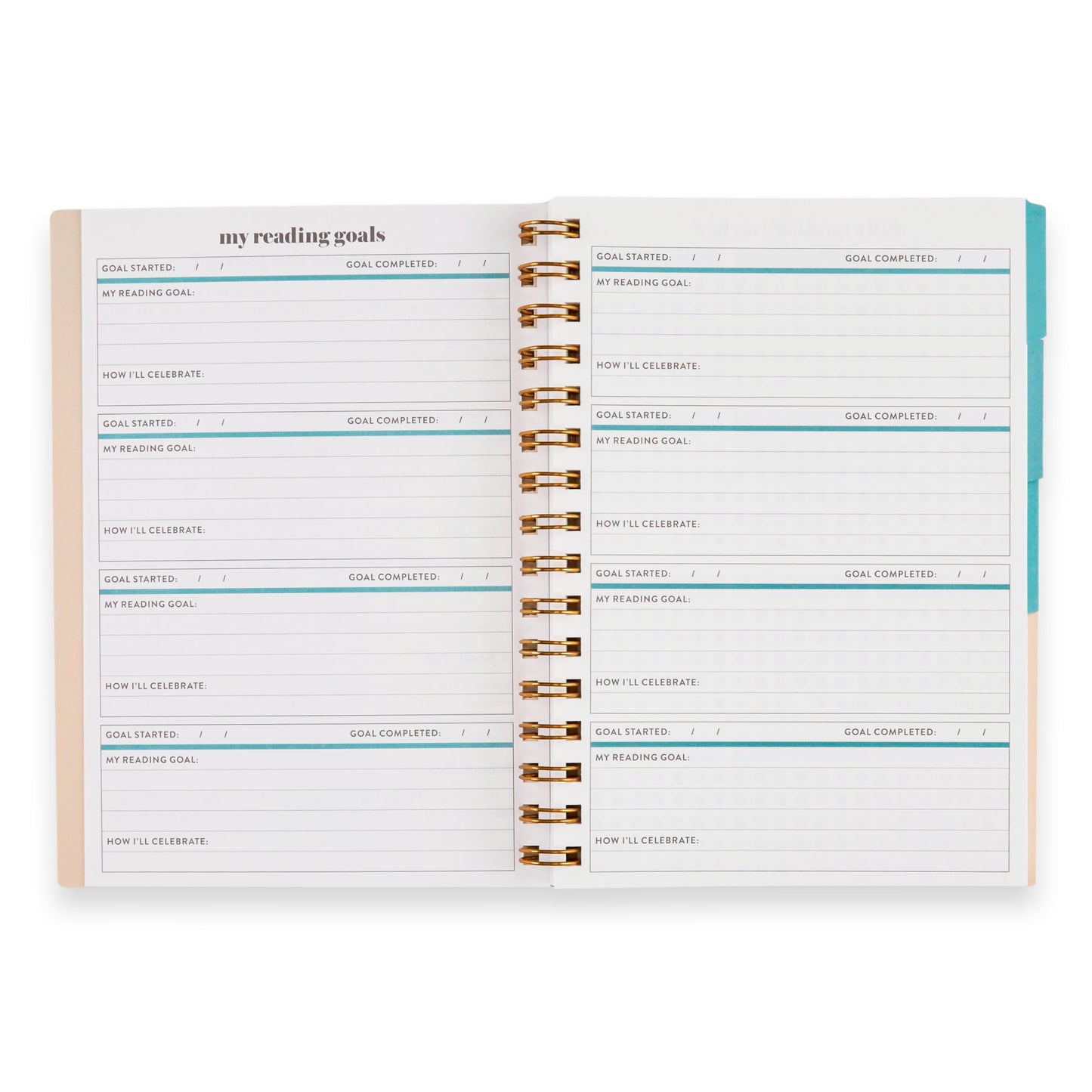 A5 Reading Log - Books of Wisdom cover, Inspired by Erin Condren
