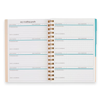 A5 Reading Log - Books of Wisdom cover, Inspired by Erin Condren