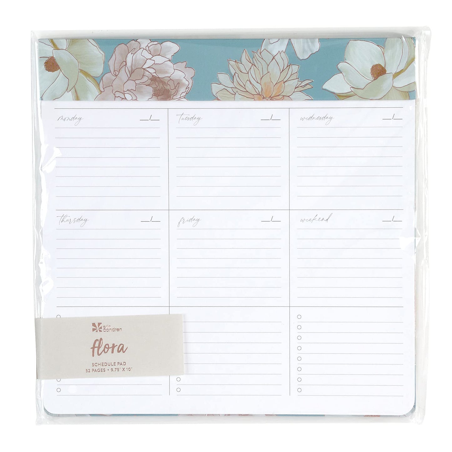 Designer Schedule Pad - Flora