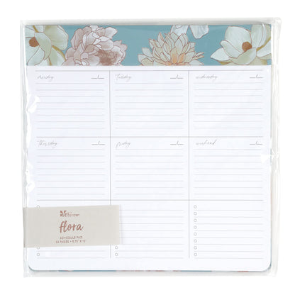 Designer Schedule Pad - Flora