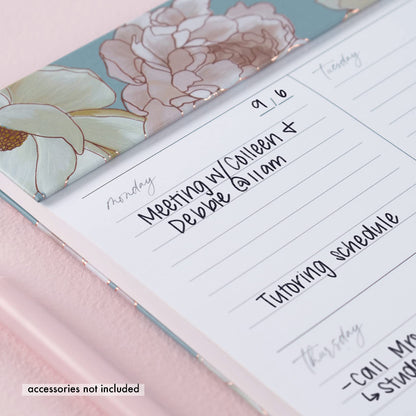 Designer Schedule Pad - Flora