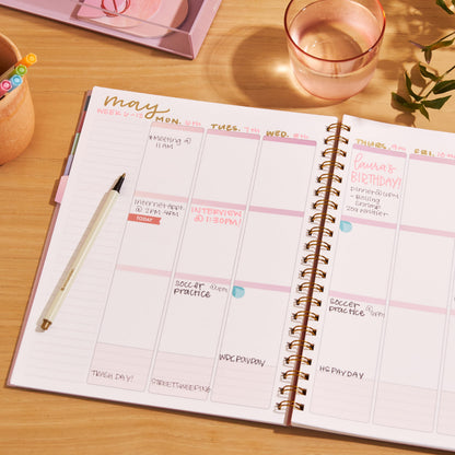 Large Undated Planner - Daisies cover, Inspired by Erin Condren