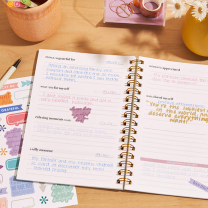 A5 Gratitude Journal, Inspired by Erin Condren