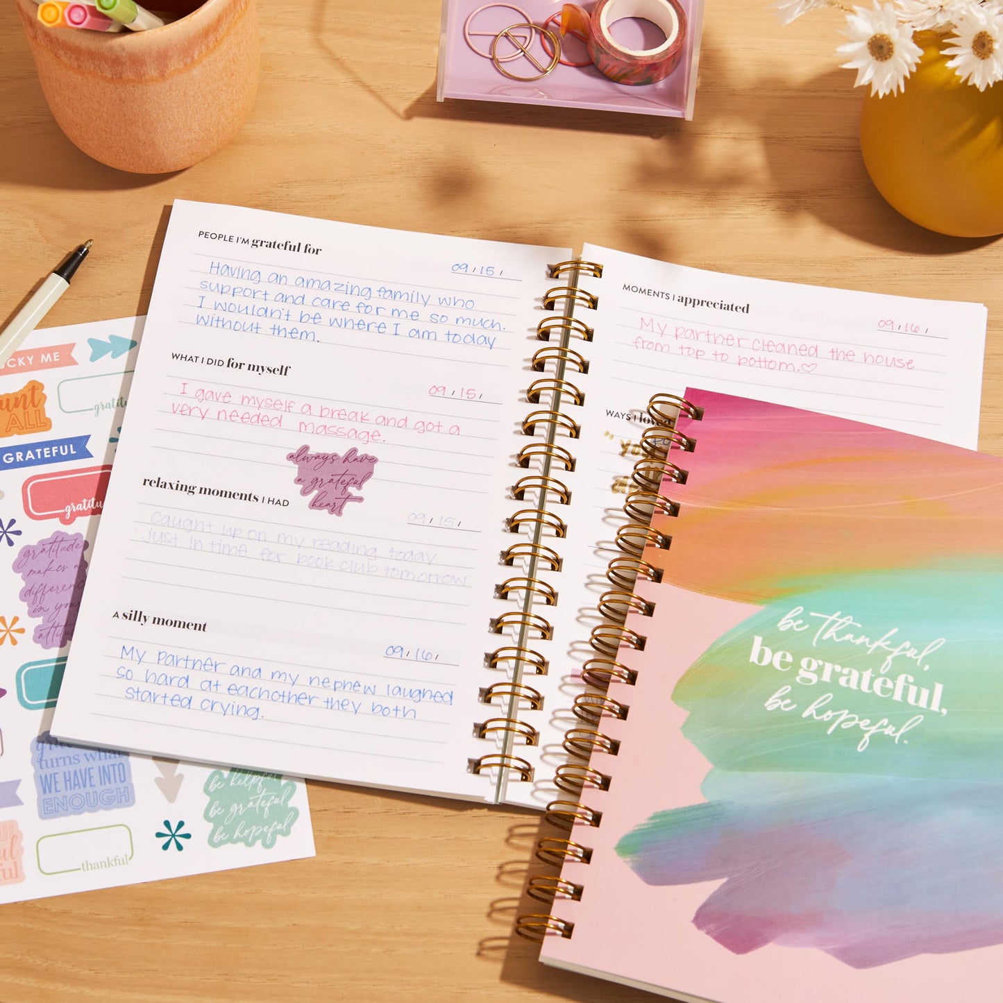 A5 Gratitude Journal, Inspired by Erin Condren