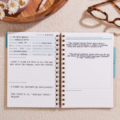 A5 Reading Log - Books of Wisdom cover, Inspired by Erin Condren