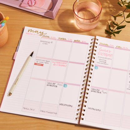 Large Undated Planner - Neutral Colorblends cover, Inspired by Erin Condren