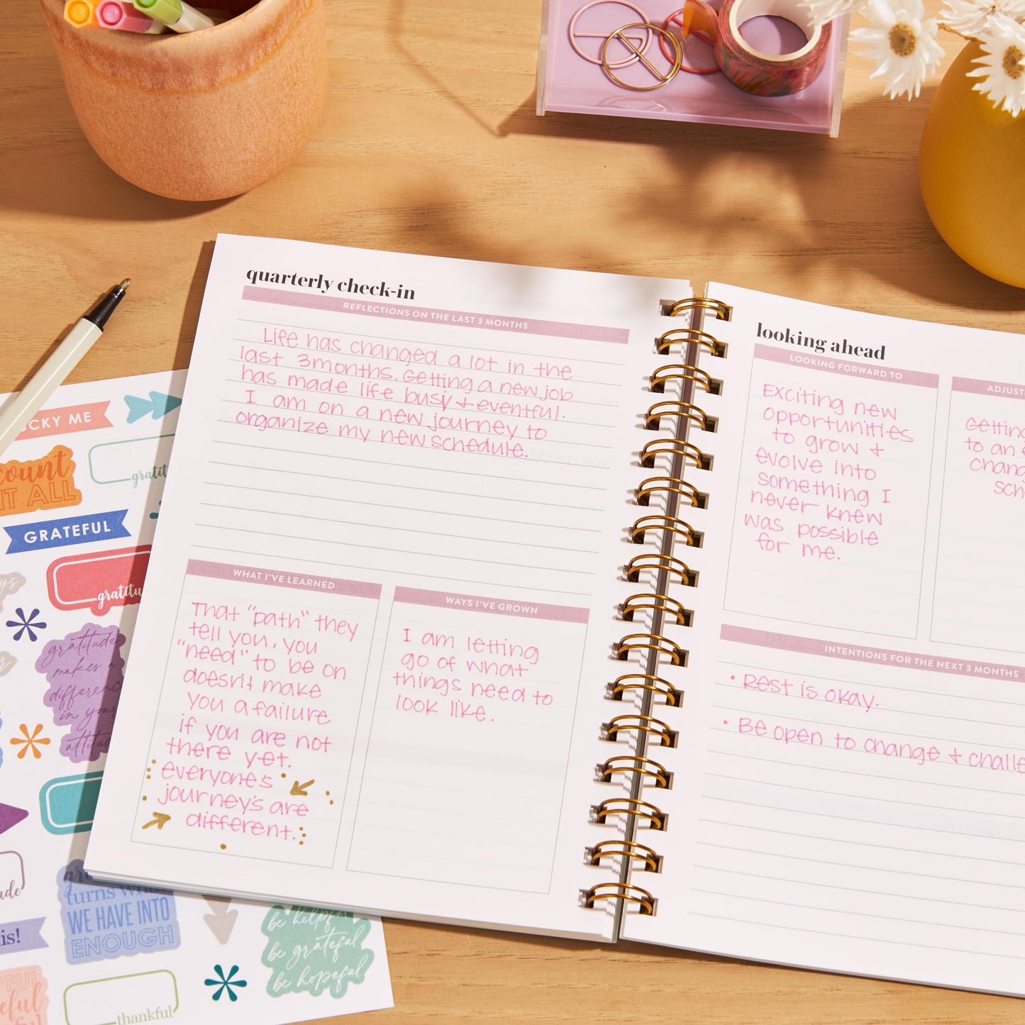 A5 Gratitude Journal, Inspired by Erin Condren