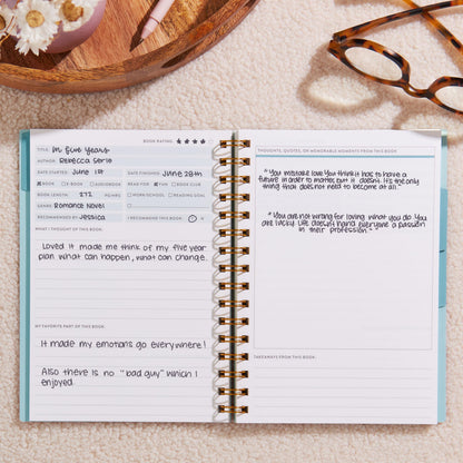 A5 Reading Log - In a Daze cover, Inspired by Erin Condren